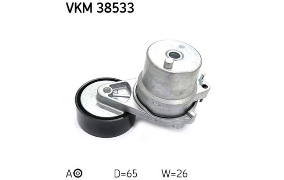 Tensioner Pulley, v-ribbed belt VKM 38533 SKF, Image 2