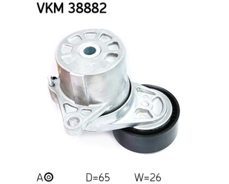 Tensioner Pulley, v-ribbed belt VKM 38882 SKF, Image 2