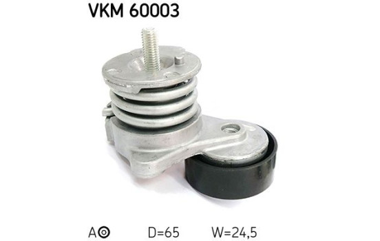 Tensioner Pulley, v-ribbed belt VKM 60003 SKF, Image 2
