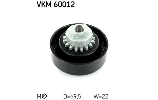 Tensioner Pulley, v-ribbed belt VKM 60012 SKF