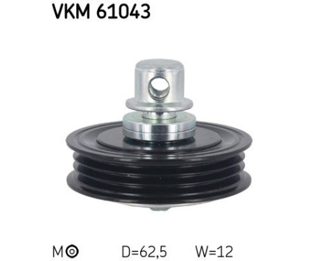 Tensioner Pulley, v-ribbed belt VKM 61043 SKF