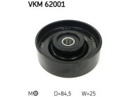 Tensioner Pulley, v-ribbed belt VKM 62001 SKF