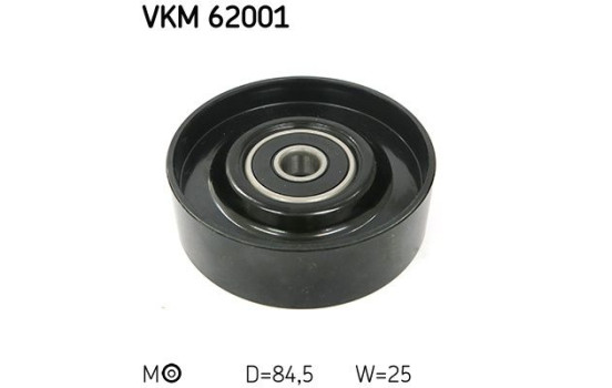 Tensioner Pulley, v-ribbed belt VKM 62001 SKF, Image 2