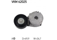 Tensioner Pulley, v-ribbed belt VKM 62025 SKF