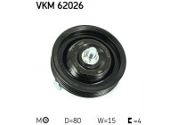 Tensioner Pulley, v-ribbed belt VKM 62026 SKF