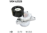 Tensioner Pulley, v-ribbed belt VKM 62028 SKF