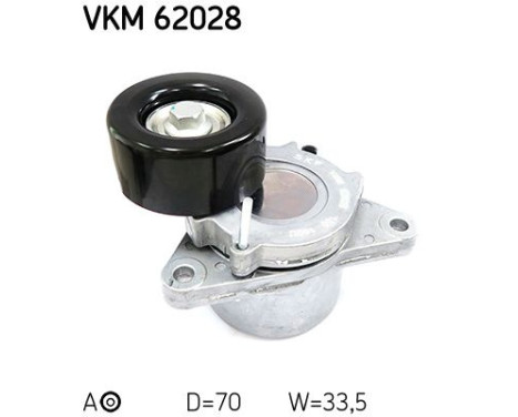 Tensioner Pulley, v-ribbed belt VKM 62028 SKF