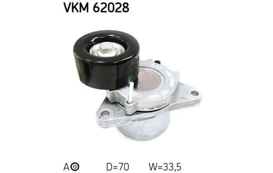 Tensioner Pulley, v-ribbed belt VKM 62028 SKF