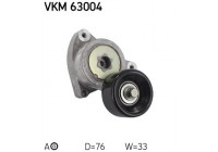Tensioner Pulley, v-ribbed belt VKM 63004 SKF
