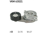 Tensioner Pulley, v-ribbed belt VKM 63021 SKF