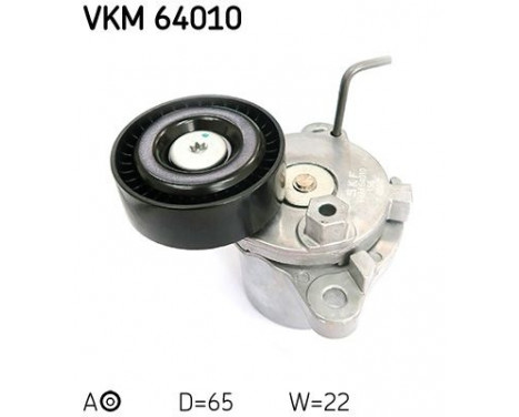 Tensioner Pulley, v-ribbed belt VKM 64010 SKF