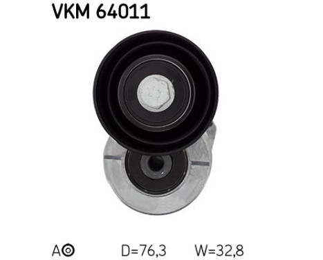 Tensioner Pulley, v-ribbed belt VKM 64011 SKF, Image 2