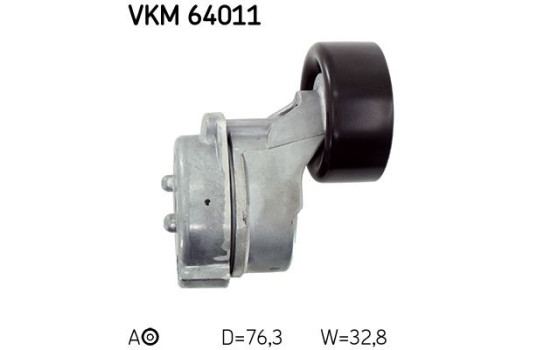 Tensioner Pulley, v-ribbed belt VKM 64011 SKF, Image 3