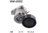 Tensioner Pulley, v-ribbed belt VKM 65002 SKF