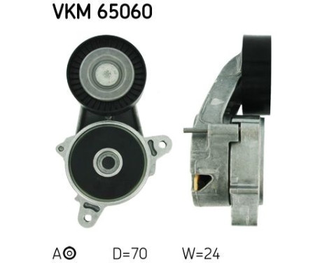 Tensioner Pulley, v-ribbed belt VKM 65060 SKF