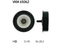 Tensioner Pulley, v-ribbed belt VKM 65062 SKF