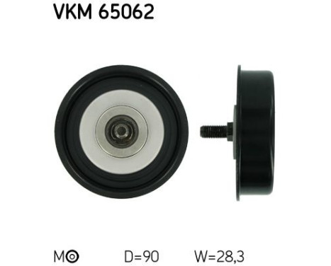 Tensioner Pulley, v-ribbed belt VKM 65062 SKF