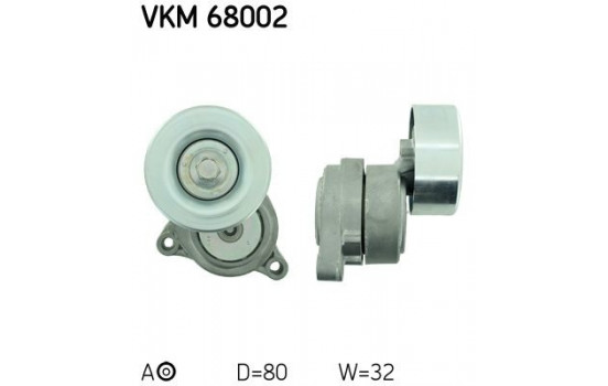 Tensioner Pulley, v-ribbed belt VKM 68002 SKF