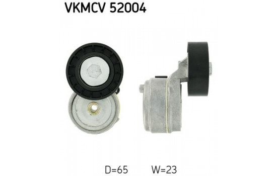 Tensioner Pulley, v-ribbed belt VKMCV 52004 SKF