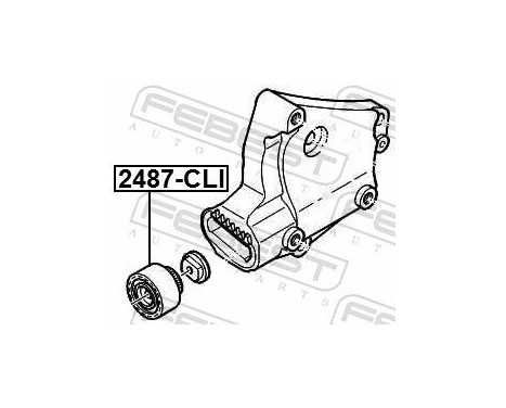 Tensioner Pulley, v-ribbed belt, Image 3