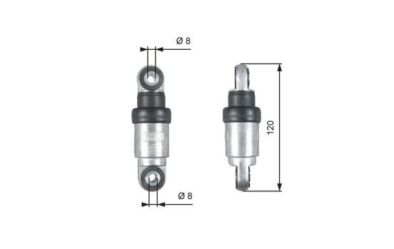 Vibration Damper, v-ribbed belt DriveAlign® T39215 Gates