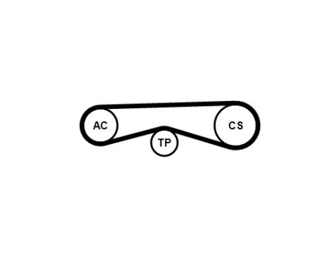 Poly V-belt set 4PK970K1 Contitech, Image 3