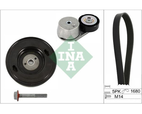 Poly V-belt set