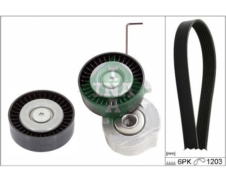 Poly V-belt set
