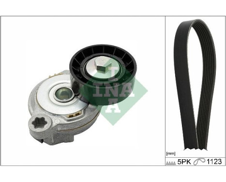 Poly V-belt set