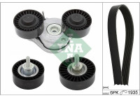 Poly V-belt set