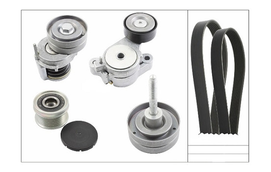 Poly V-belt set