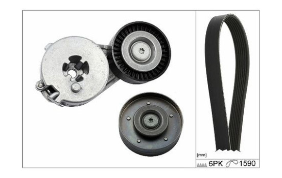 Poly V-belt set