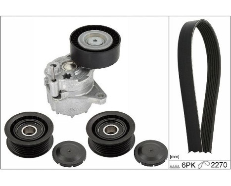 Poly V-belt set