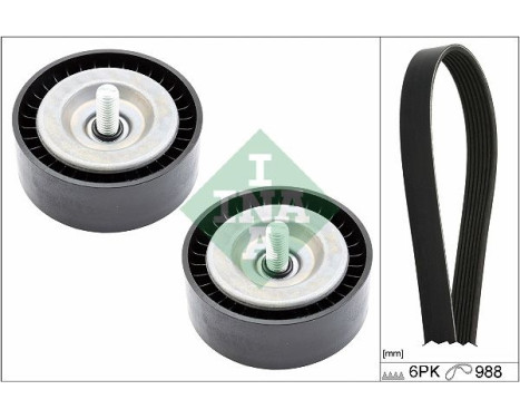 Poly V-belt set