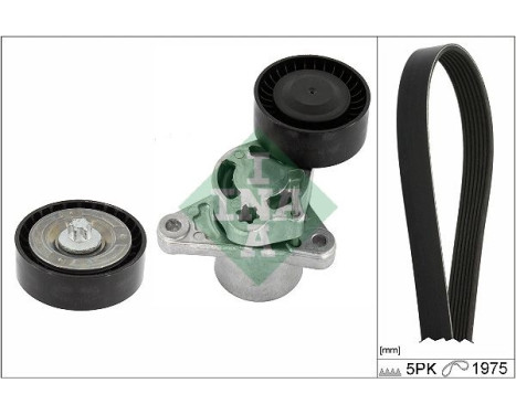 Poly V-belt set