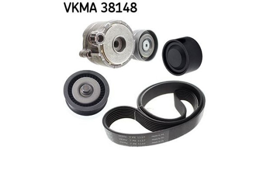 Poly V-belt set