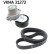 Poly V-belt set