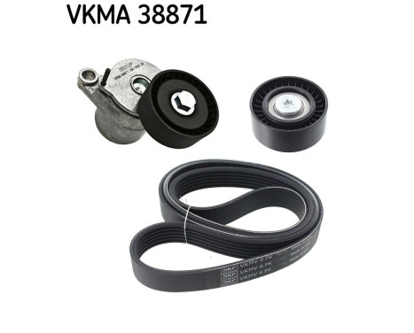 Poly V-belt set