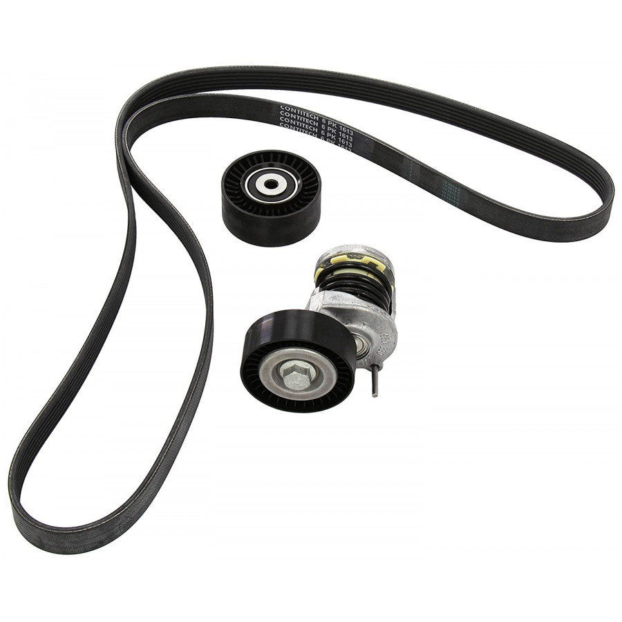 CONTITECH Kit Poly V 6PK1613K1 – Cinghia E Tenditore Per Audi A4 (2001-2008) E Compatibili
