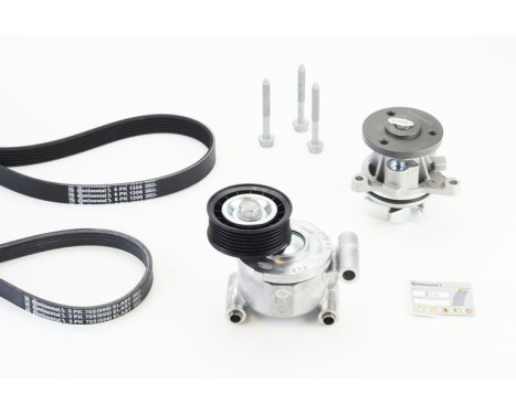 Water pump + Multi V-belt kit 6PK1306WP2 Contitech, Image 2