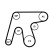 Water pump + Multi V-belt set 6PK1642WP3 Contitech, Thumbnail 2