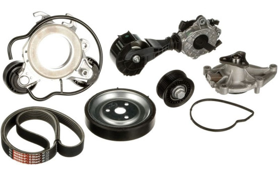Water pump + Multi V-belt set KP16PK797EST Gates