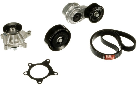 Water pump + Multi V-belt set KP96PK2138 Gates