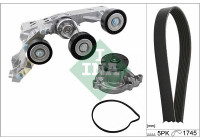 Water pump + Multi V-belt set