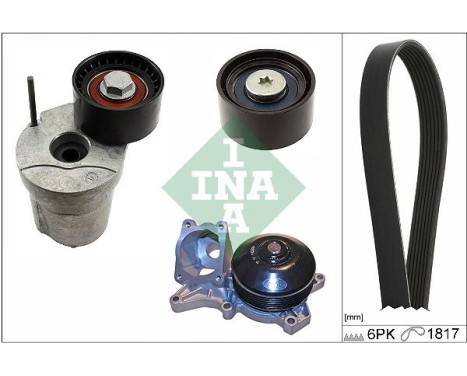 Water pump + Multi V-belt set