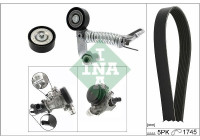 Water pump + Multi V-belt set