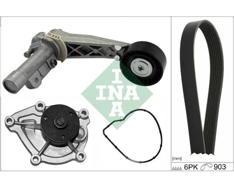 Water pump + Multi V-belt set