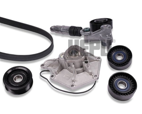 Water pump + Multi V-belt set