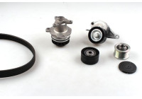 Water pump + Multi V-belt set