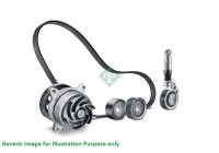 Water pump + Multi V-belt set